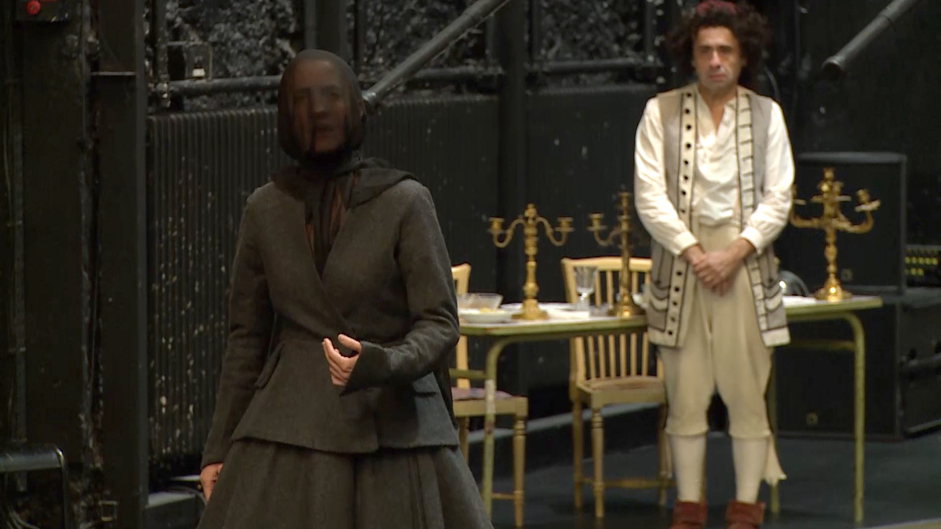 Vidéo "Dom Juan" de Molière, m.e.s. Marie-José Malis - Acte IV, scène 6