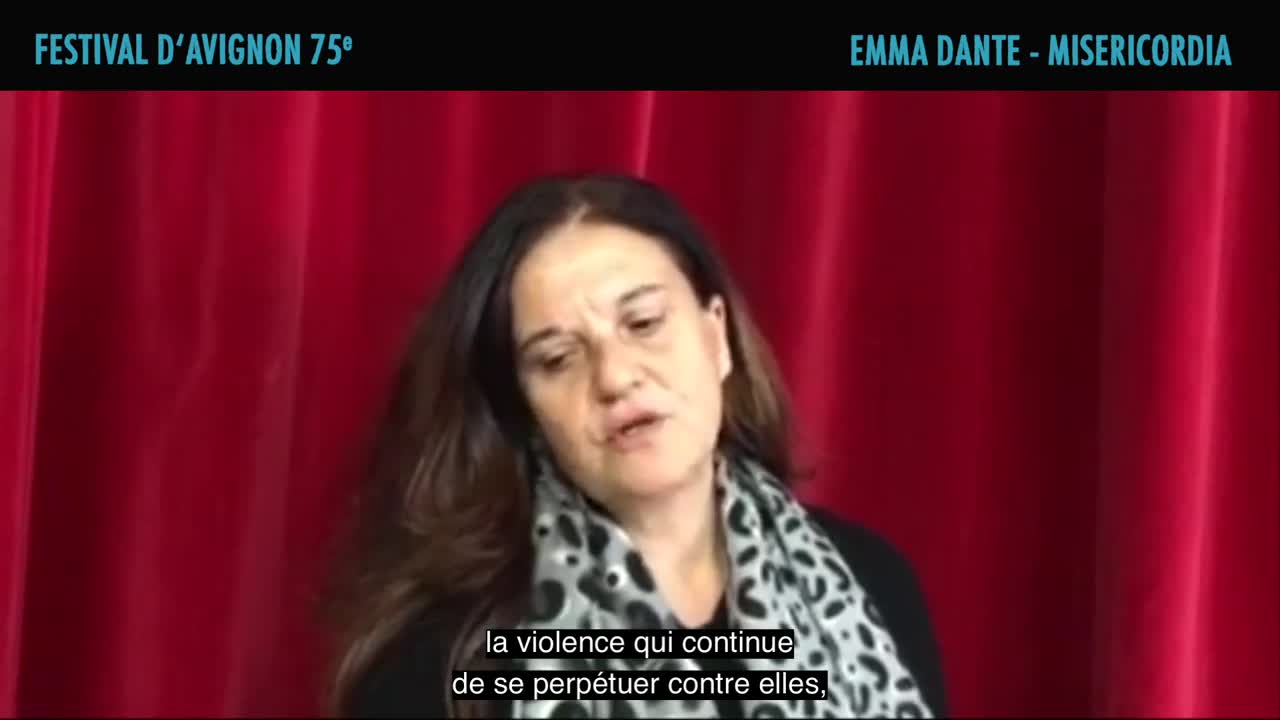 Vidéo Emma Dante présente "Misericordia"