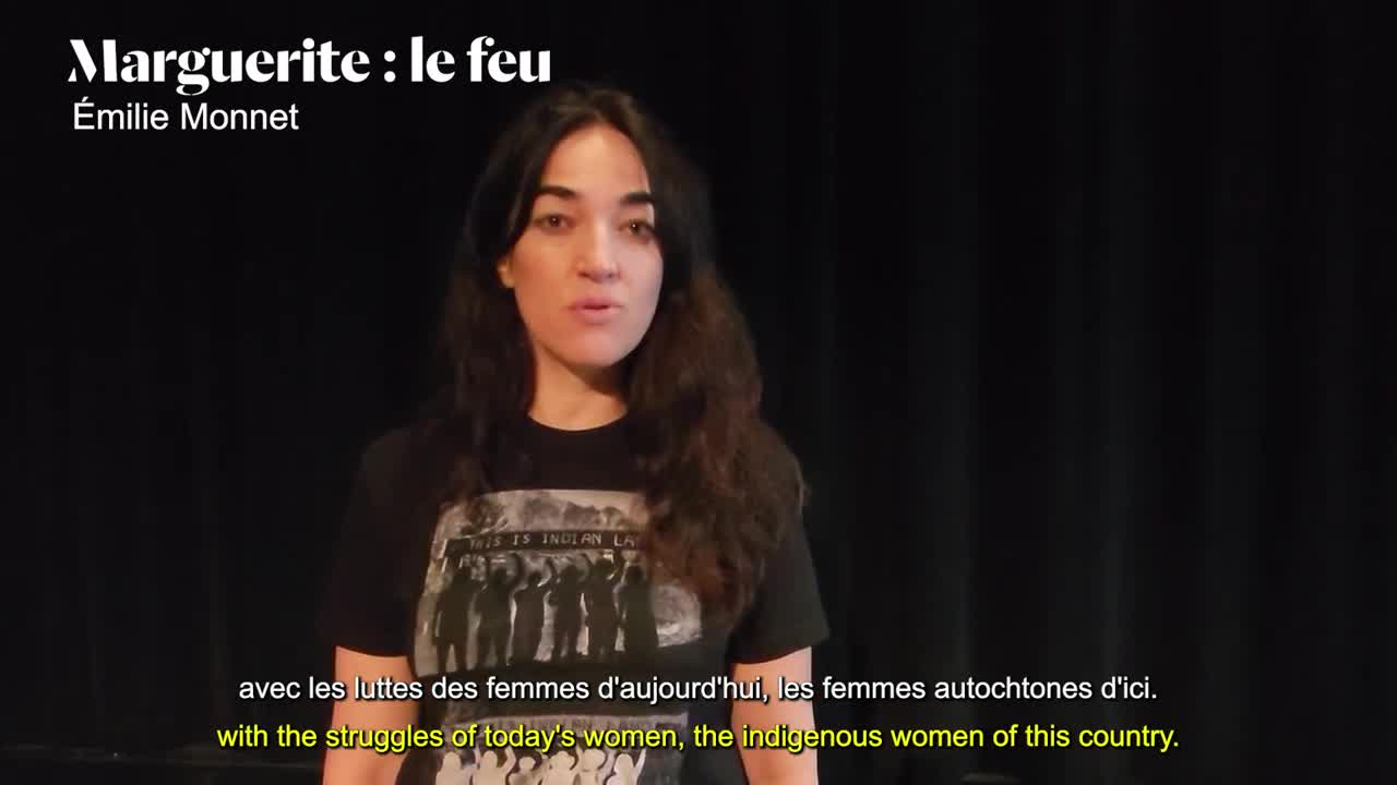Vidéo Émilie Monnet présente "Marguerite : le feu"