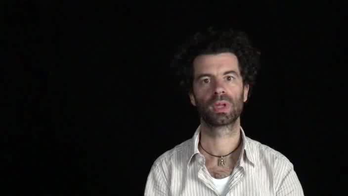 Image de la vidéo Sébastien Joanniez, "L'appropriation du texte"