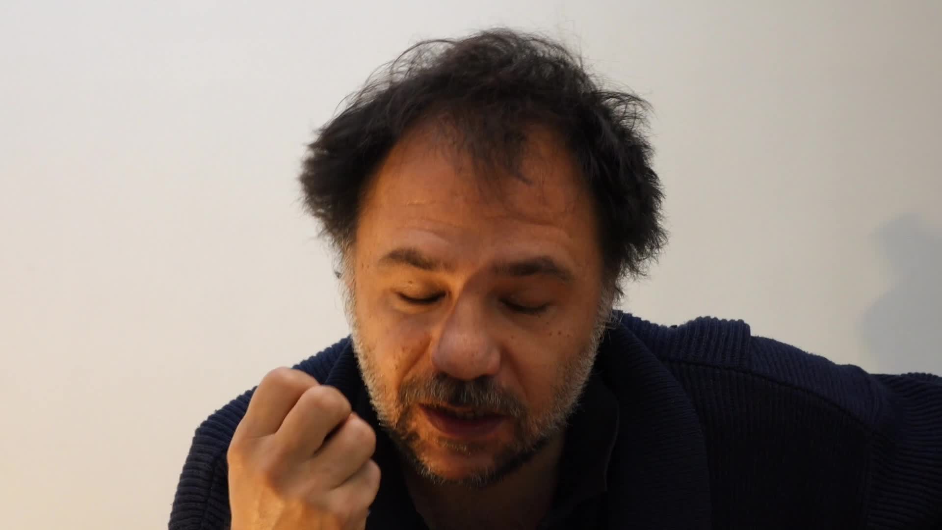 Image de la vidéo Olivier Saccomano, "L'écriture au jour le jour"