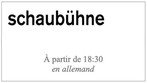 Miniature du podcast : "Die Affäre Rue de Lourcine" (L'affaire de la Rue de Lourcine)  Eugène Labiche, Klaus Michael Grüber (captation intégrale en allemand)
