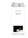 Couverture de Qui a peur de Virginia Woolf ?