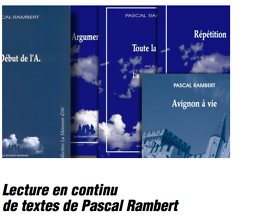 Illustration de Lecture en continu de textes de Pascal Rambert