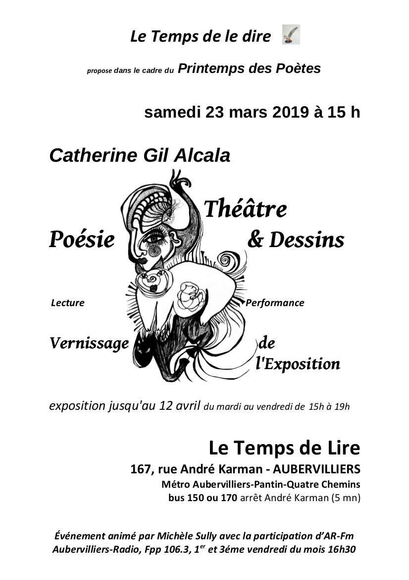 Illustration de Catherine Gil Alcala : Théâtre, poésie & dessins