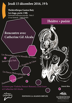 Illustration de Rencontre littéraire avec Catherine Gil Alcala Théâtrothèque Gaston Baty