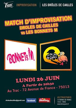 Illustration de Match d'Impro - Les Drôles de Cailles vs Les Bonnets M